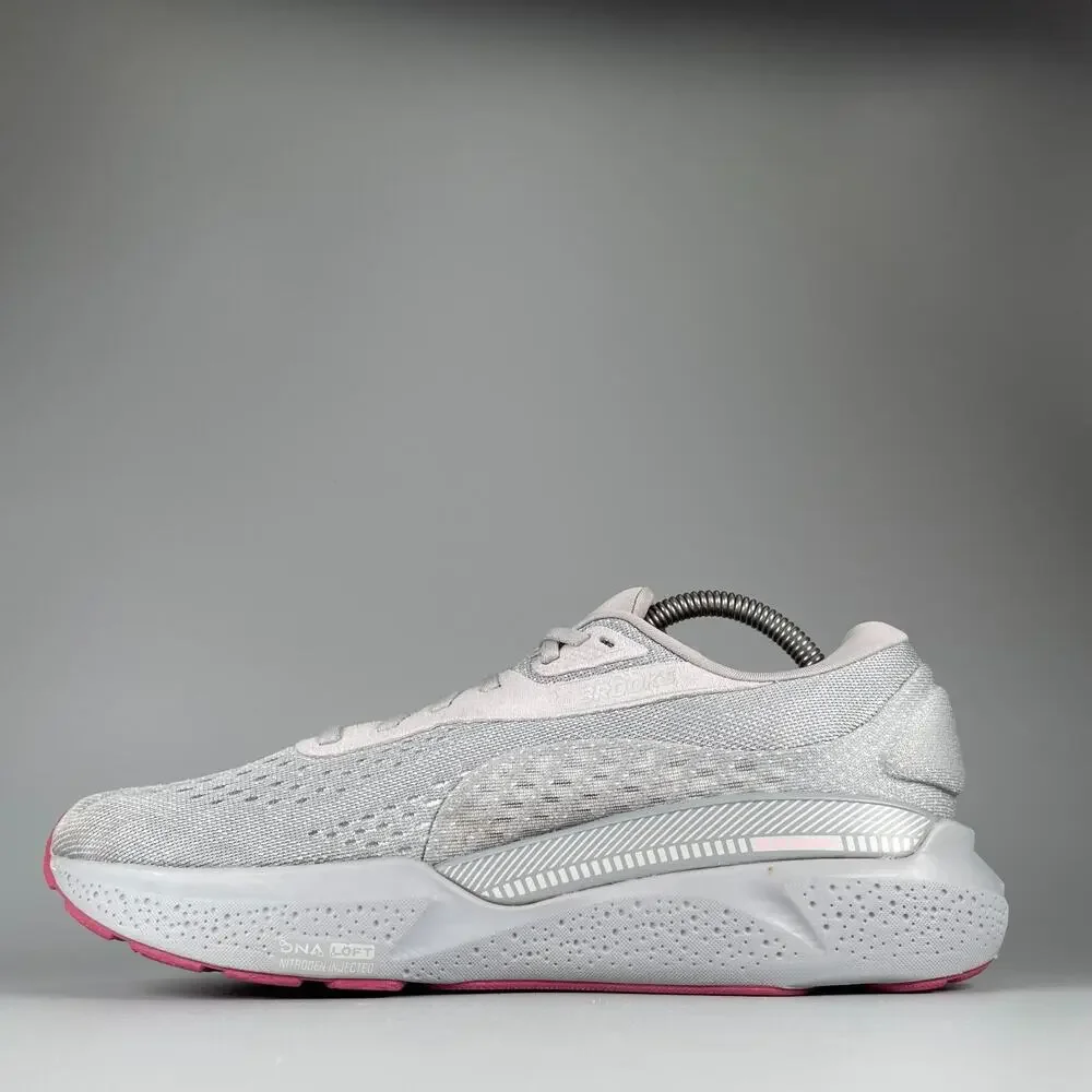 Brooks Adrenaline GTS 24 Women's Size 10 B Grey Pink Running Shoes Sneakers GUC